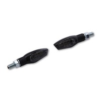 Highsider Nova Motorrad LED Blinker Schwarz Rauchglas E-GeprüFt (Paar)