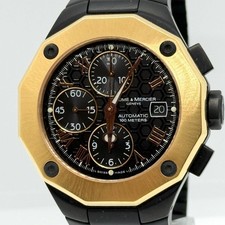 Baume & Mercier Riviera XXL Chrono 5049059 K18YG Black AT Men's Total Weight 138