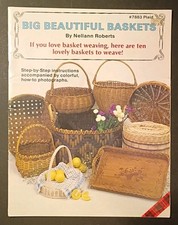 Big Beautiful Baskets 10 Patterns Nellann Roberts Vintage Booklet 7883