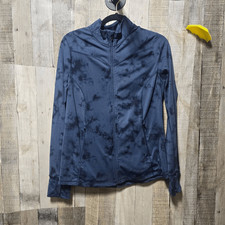 We Wander Jenna Blue Tie Dye Performance Track Jacket Medium Athletic Outdoor