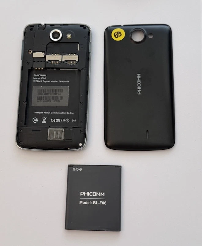 Dispensador defectuoso Phicomm i600 - placa base cámara Accu Micro tapa OK Foto 2 de 2