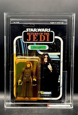 Vintage Star Wars 1984 CAS AFA 75 75 85 The Emperor ROTJ 77 Back-A MOC UNPUNCHED