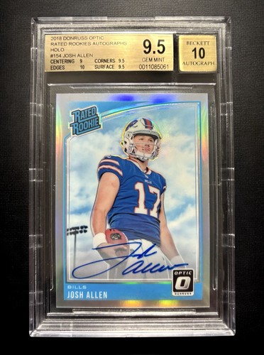 Josh Allen [Autograph Holo] #154 2018 Donruss Optic card