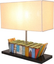 Tischlampe / Tischleuchte, Shabby Chic Look, in Bali handgemacht aus Naturmater