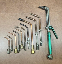 12 Piece Set of Various Welding Brazing Cutting Gas Torch Tips
