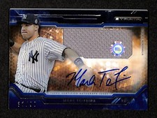 MARK TEIXEIRA 2015 TOPPS STRATA AUTHENTIC JERSEY AUTO ON CARD #'d/99 ****