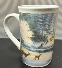 Thomas Kinkade 1995, Genuine Mug “Deer Creek Cottage”