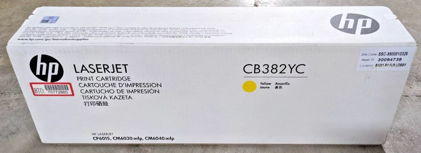 Genuine HP 824A CB382YC Yellow HighYield Toner 21K Page CP6015 CM6030 CM6040 NEW Review