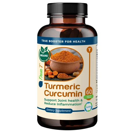 TrueMed Organic Turmeric Curcumin Support Joint Health 1510 mg 60 Capsules