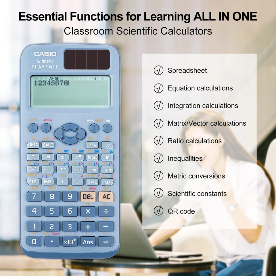 FX991EX Advanced Multi-function Scientific Calculator for School Work Office - Image 4 of 4