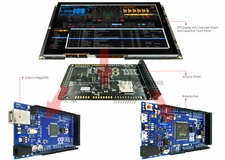 8 inch TFT LCD Capacitive Touch SSD1963 Shield for Arduino Due,MEGA 2560 Library