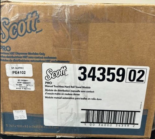 Scott Pro Manual Hard Roll Towel Dispenser Module - For Towel Dispenser - Black - Picture 2 of 3