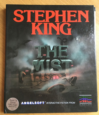 The Mist Stephen King by Mindscape for Apple II+,IIe,IIc,IIgs 1980 LNC