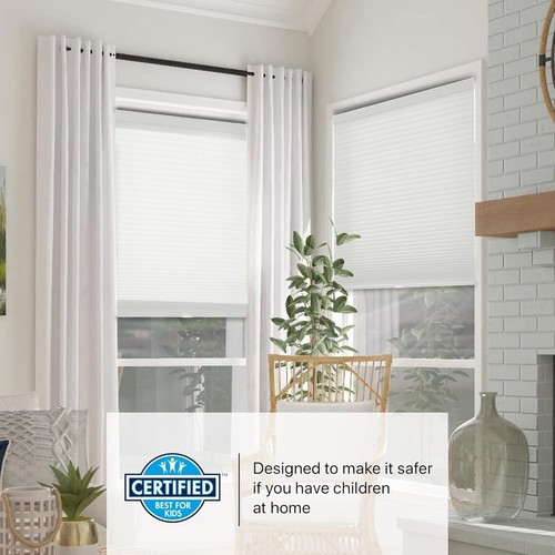 Insulated Blackout Cordless Cellular Blinds, Perfect for Home - 37.75" W x 48" H - Picture 4 of 11