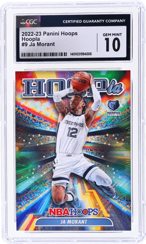 2022 Hoops Ja Morant Hoopla #9 CGC 10