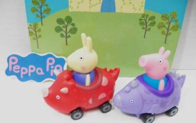 ~Jazwares~ Peppa Pig & Friends Lil Buggies Richard Rabbit & George ...