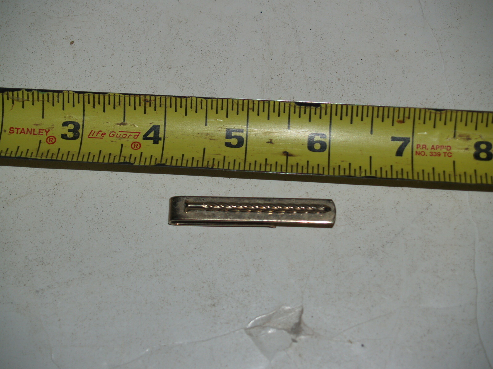 Gold Twisted Nail Tie Clip Money Bar - The Stronghold Collection-image