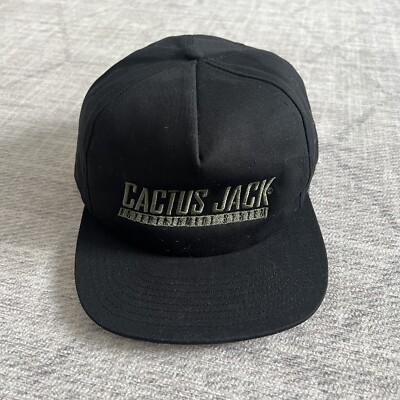 Travis Scott x Nintendo Entertainment System Cactus Jack Black SnapBack Game Hat