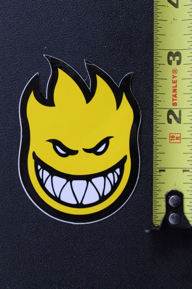 Spitfire Skateboard Wheels Yellow Fire Face Z60A Vintage Skateboarding ...