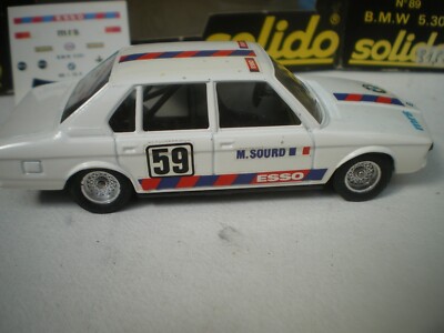 Miniature Solido BMW 530 M. Sourd N°59 - Échelle 1/43, Couleur Blanche, Boîte D'origine