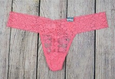 Womens XL Lace Thong Brief Panty Underwear Panties Pink Jaclyn Smith