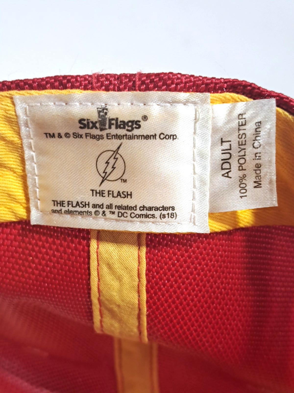 DC Comics The Flash Snapback Hat Red Baseball Cap… - image 7