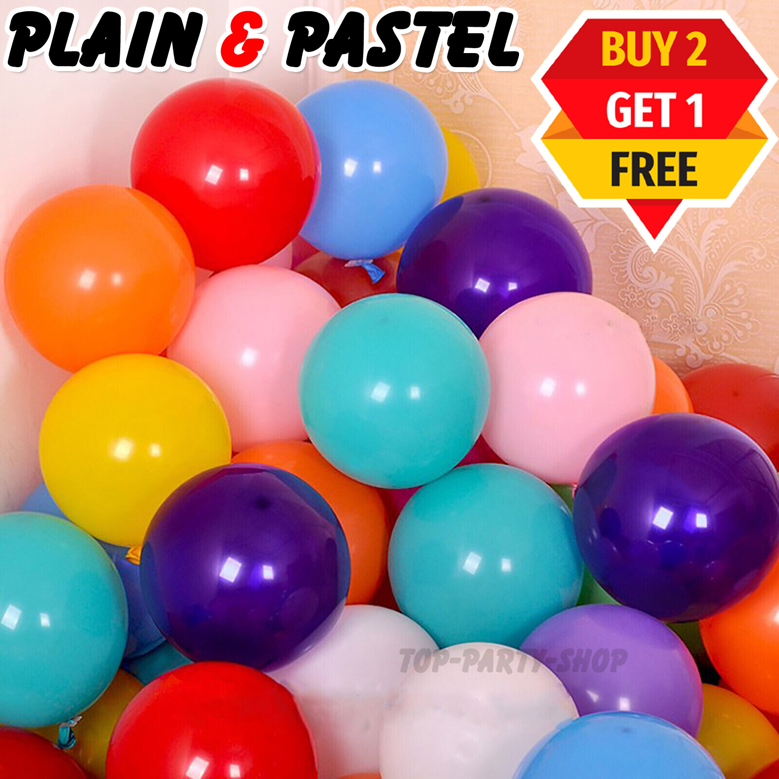 LOT DE 100 Ballons Bleus Pour Fête D'anniversaire Ballons En