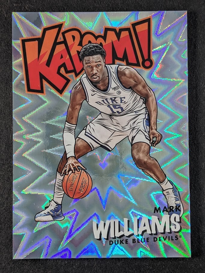 2022 Panini Chronicles Draft Picks MARK WILLIAMS Kaboom! SSP Duke Blue Devils