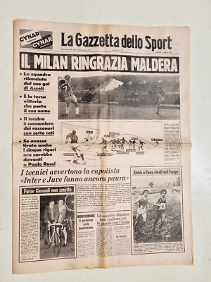 Gazzetta Dello Sport Originale 13 Février 1979 - Milan, Maldera, Gimondi