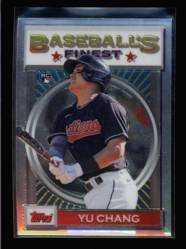 Yu chang YU CHANG 2020 TOPPS FINEST #5 BASEBALL'S FINEST ROOKIE