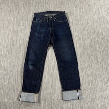 Levi's 501Z XX Jeans Men 29X28 Cuffed USA Blue Selvedge Denim VTG Big E Replica
