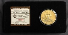 Michael Jordan Chicago Bulls 1998 NBA All-Star Bronze Medallion Matched Set