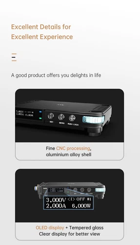 Mini Digital Power Supply Module Adjustable Programmable Linear 4.2-30V DC/QC/PD - Picture 10 of 29