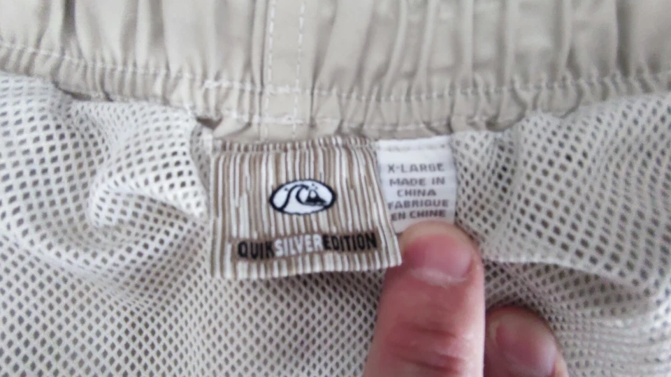 Short de Bain Quiksilver Taille XL / Beige - Photo 4/4