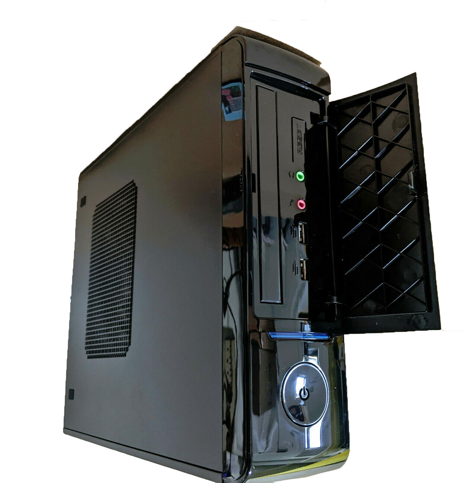 NEW Mini-ITX Media HTPC Slim Desktop/Tower PC Case + Power Supply eBay