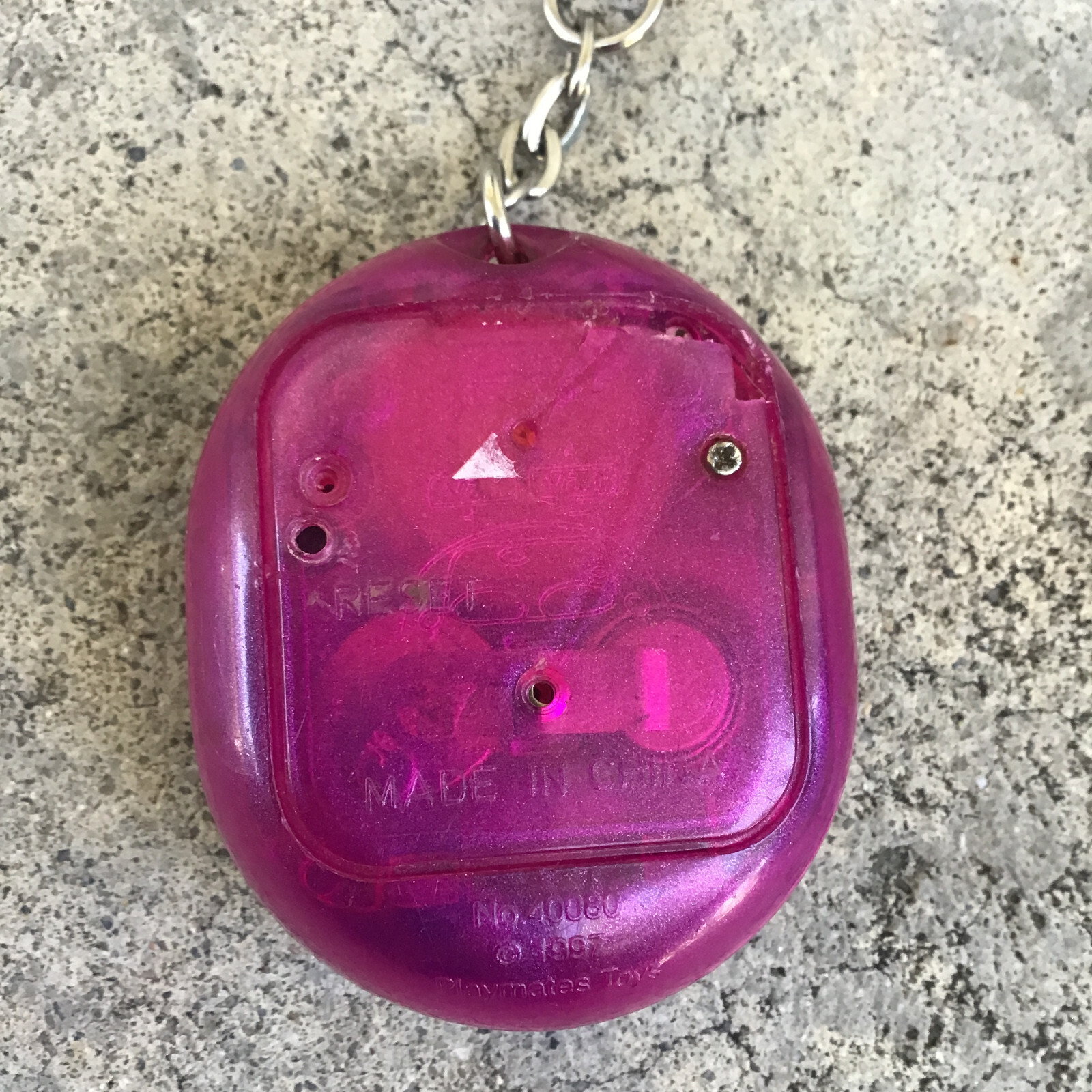 Vintage 1997 Purple Nano Baby Virtual Pet Playmates Toys 40080