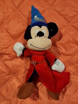 Disney Store Fantasia 2000 Sorcerer's Apprentice Mickey Mouse Plush Magic Kingdo