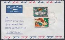 1972 35c Rate 5c AAT 30c Fish Primary Industry Air Mail Australia Cover Germany