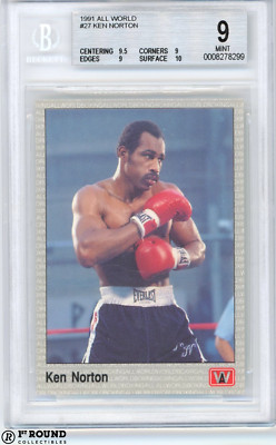 Ken Norton RC BGS 9+: 1991 All World Boxing Rookie Card #27 | eBay