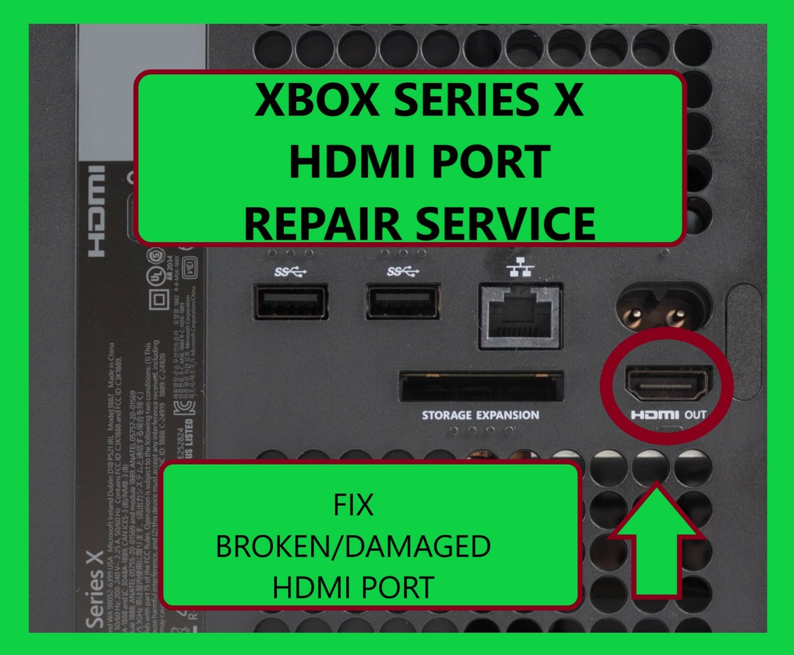 Microsoft Xbox Series X Console FIX Broken/Damaged HDMI Port Repair