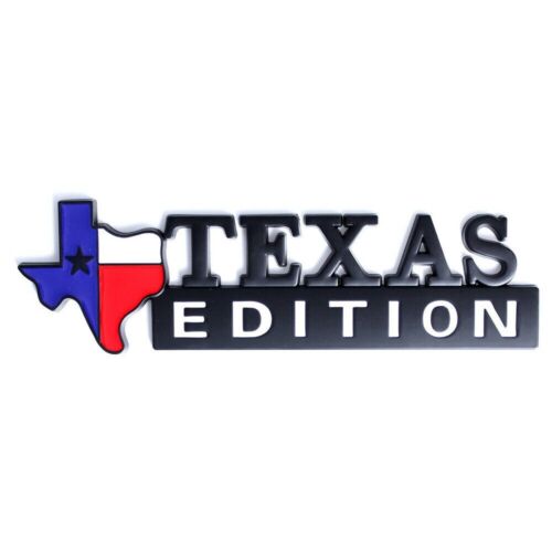 1pc Black Metal TEXAS EDITION Car Body Trunk Emblem Badge for Tundra 1500 Sierra - Picture 3 of 5