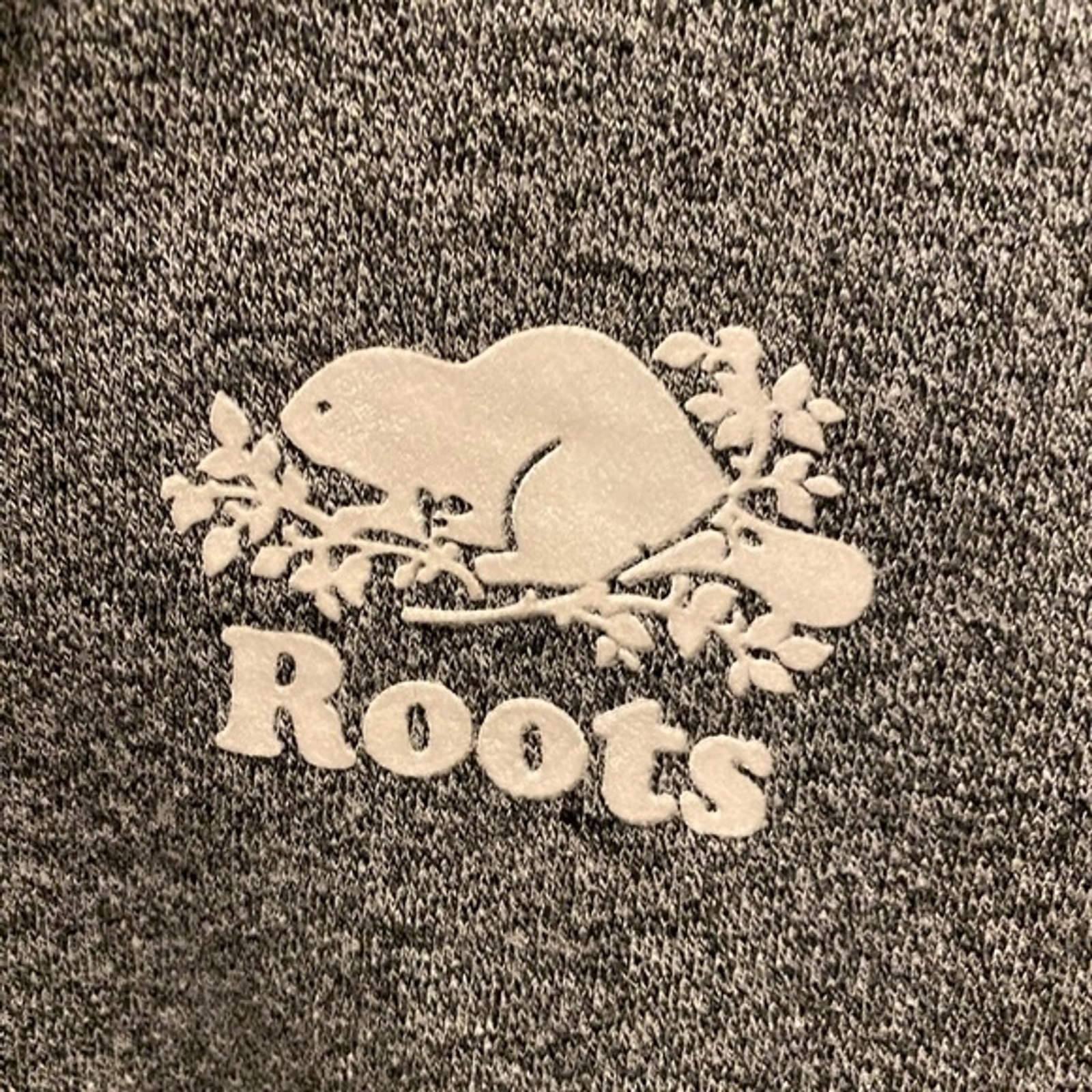 Roots Gray Original Zip Polo Pullover Sweatshirt … - image 7