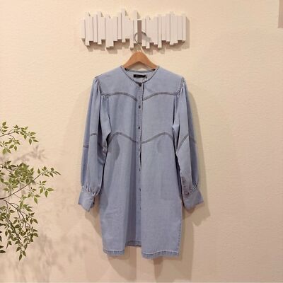 Magali Pascal Harriet Lightweight Denim Mini Dress NWT Women Dress Size Small