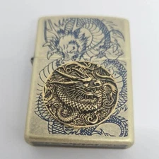 NEW Zippo Windproof Lighter Draron Coin Br  Emblem Korea Design Gift New In Box