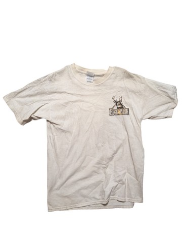 Vintage The Buck Stops Here Hunting T shirt Size Large 90s - Picture 3 of 6