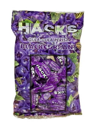 Hacks Blackcurrant Cough Candy With Vitamin C 100g - 4 Packs