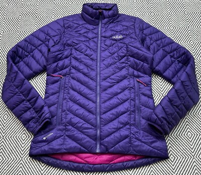 RAB Altus Purple Puffer Jacket Coat Women's Pertex Quantum Size S 10