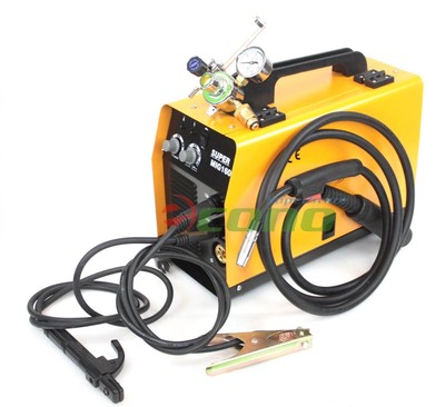 MIG 160A  220V Gas Non Gas Flux MMA ARC Welding Machine Welder & Argon Regulator