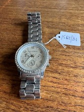 Ladies RIOS LONDON Stone Encrusted SS Watch & Bracelet W1568/31