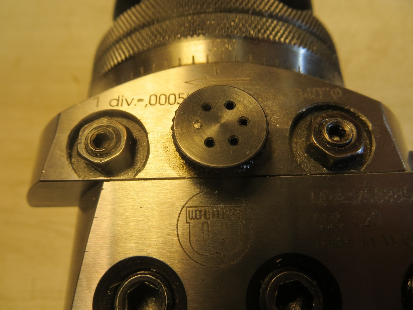 Wohlhaupter UPA 3 58885  Boring Facing Head & Accessories w Box FANTASTIC